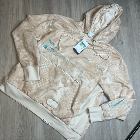 NWT‎ Men's Nike DRI-FIT Standard Issue Basketball Pullover Beige Hoodie Sz XL - Picture 8 of 15